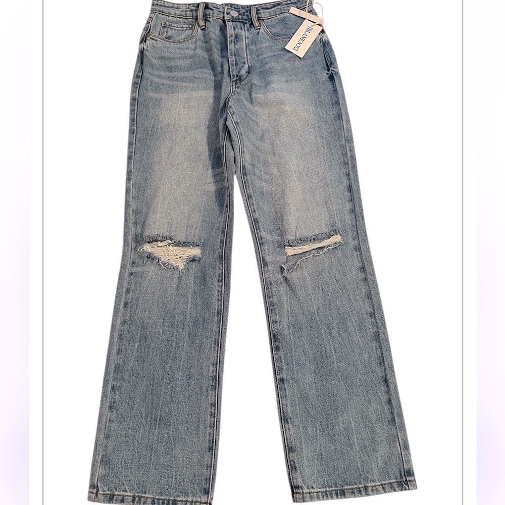 Blank NYC The Howard Distressed Mid Rise Loose Fit Jean 26 NWT - Picture 4 of 11